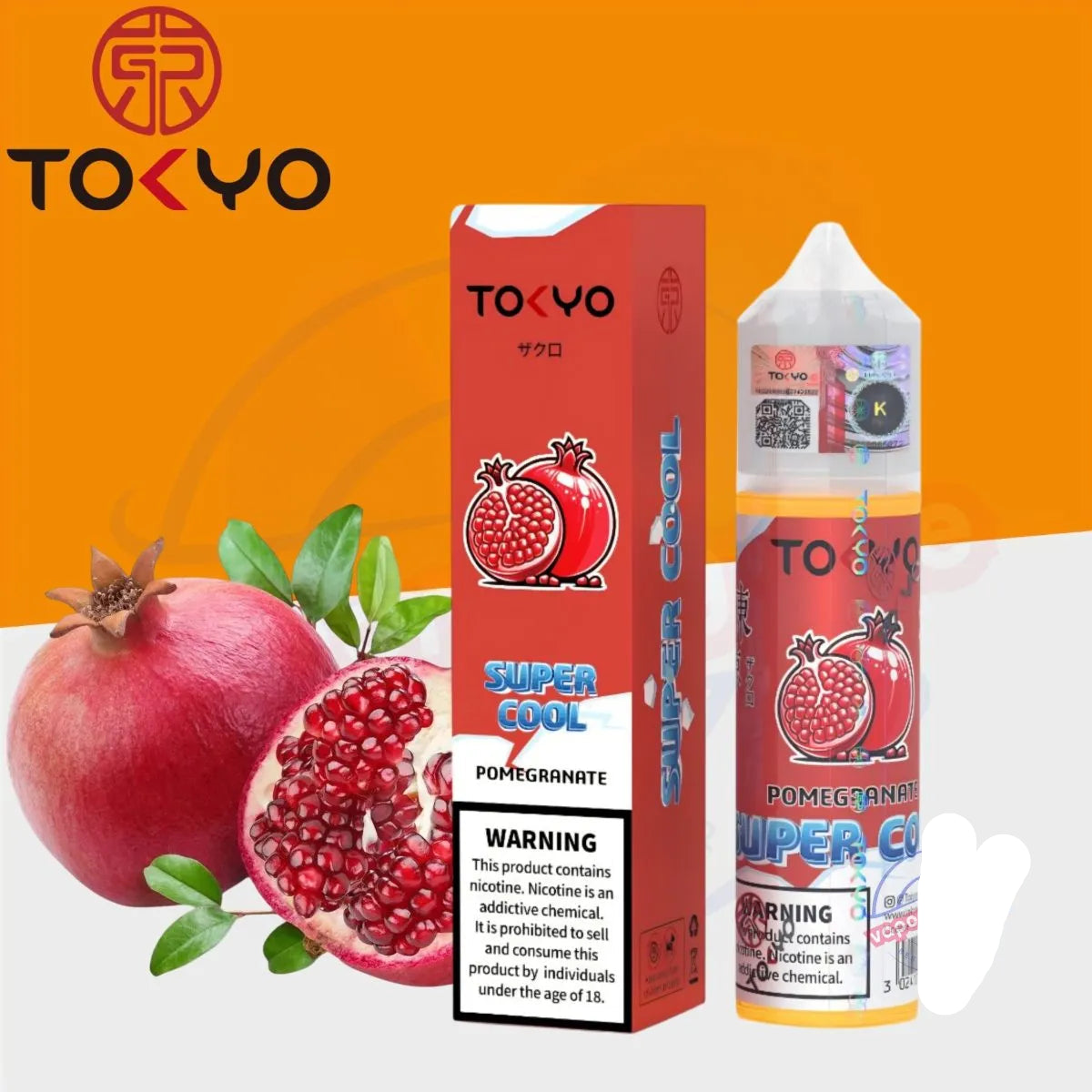 TOKYO SUPER COOL 3 MG ( POMEGRANATE )