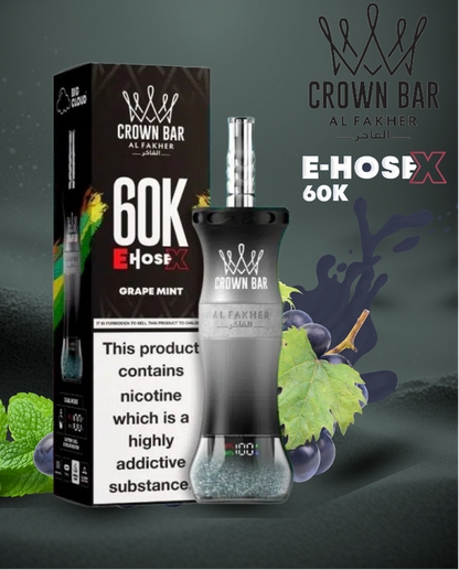 AL FAKHER CROWN BAR E HOSE X 60K PUFFS 6 MG