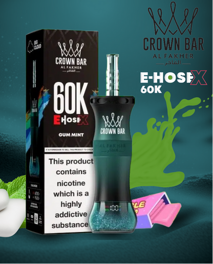 AL FAKHER CROWN BAR E HOSE X 60K PUFFS 6 MG