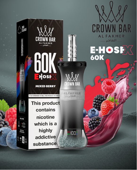 AL FAKHER CROWN BAR E HOSE X 60K PUFFS 6 MG