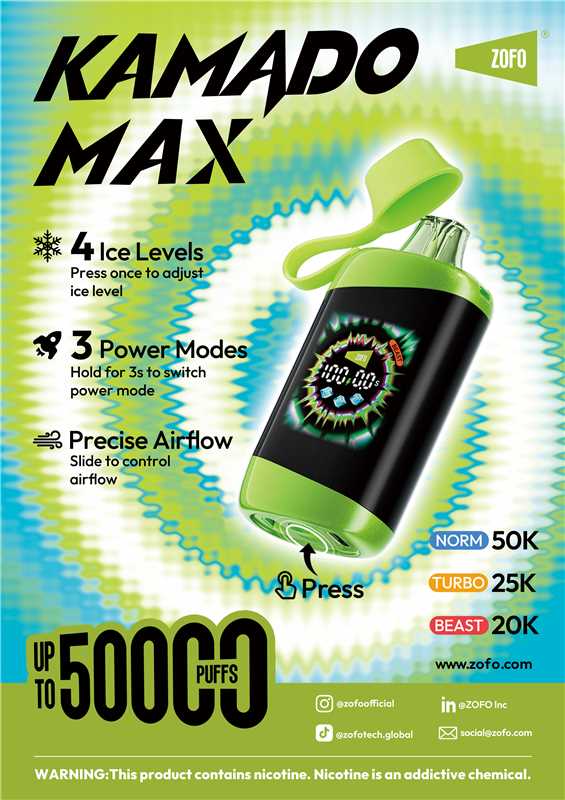 KAMADO MAX 50K PUFFS 2%